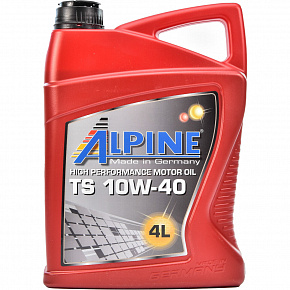 Моторна олива напiвсинтетична Alpine 10W-40 TS API SL/CF (A3/B4-08) MB-229.1 VW 505.00 4л 0085-4