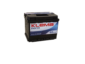 Акумулятор Klema norm 60Ah  540A R+