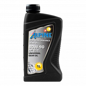 Трансмісійна олива напiвсинтетика Alpine Gear Oil 80W-90 TS GL-4 1л 0685-1