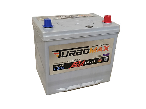 Акумулятор Turbo Max 65Ah 650A R+ Азия 