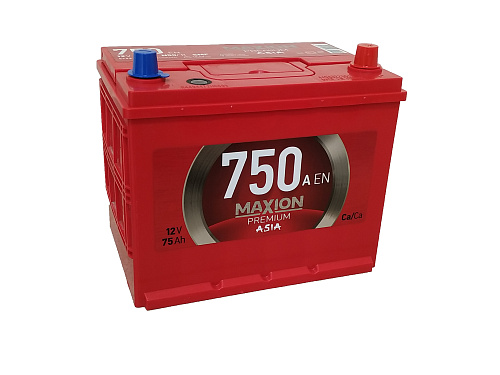 Акумулятор Maxion Premium 75Ah 750A R+ Азия 