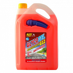 Антифриз концентрат Blitz Line Glycogel G12 -80ºC червоний 5л 26155