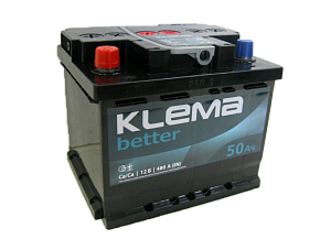 Акумулятор Klema better 50Ah 480A L+