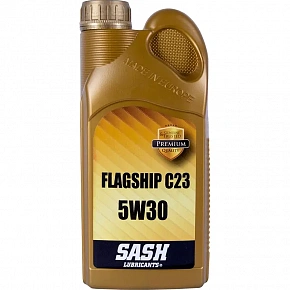 Моторна олива повна синтетика Sash flagship C23 5W30 ACEA C2/C3 A5/B5 API:SN/CF Ford Toyota Volvo 1л 106279