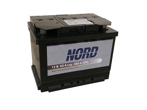 Акумулятор Nord 60Ah 480A L+ 